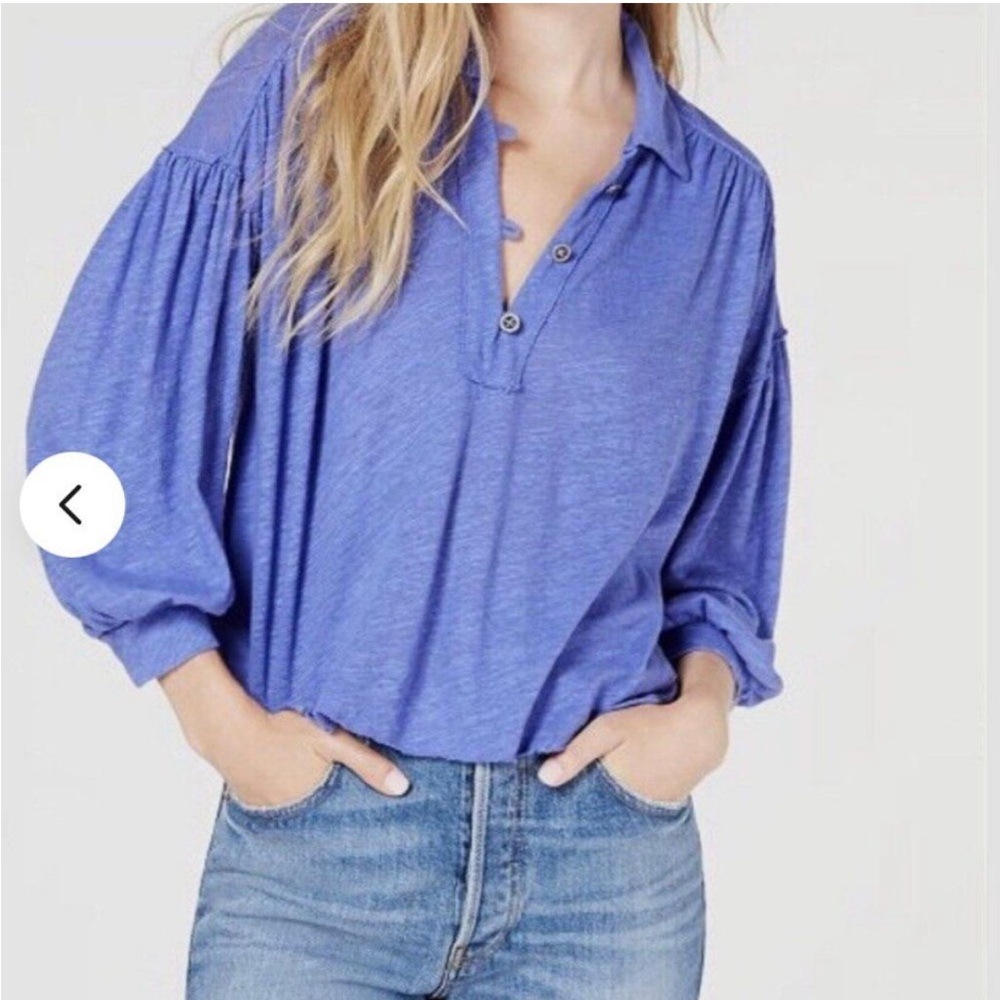 We The Free Women's Blue/Purpleish Long Sleeve Top